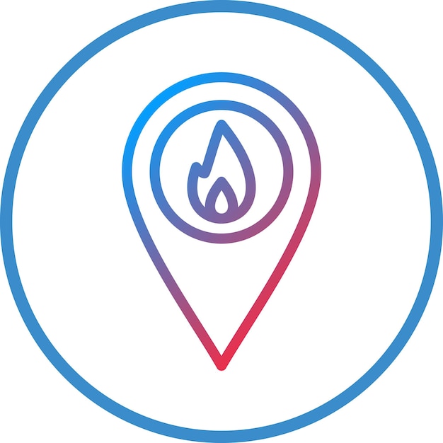 Estilo del icono de la ubicación del incendio