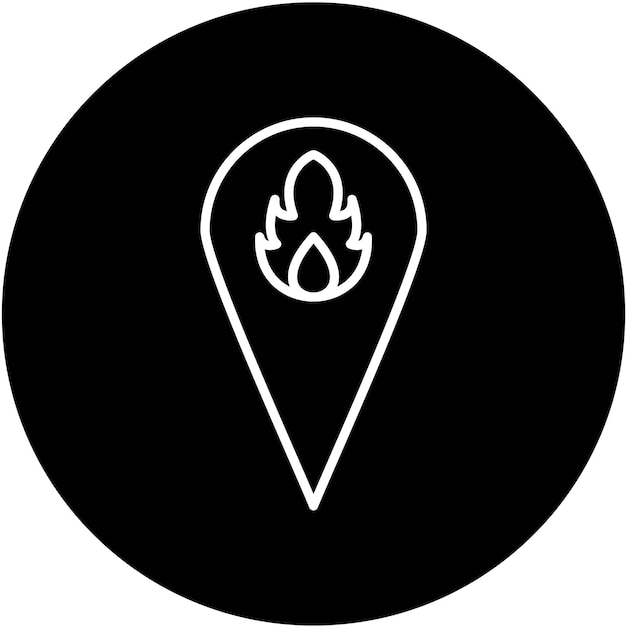 Estilo del icono de la ubicación del incendio