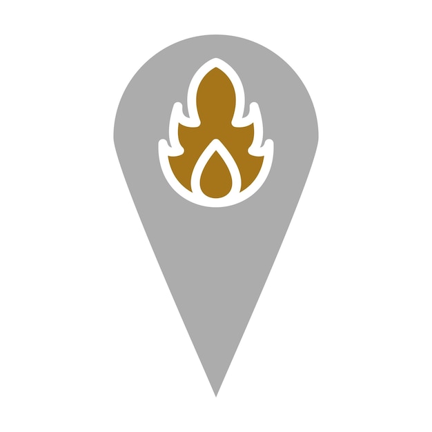 Estilo del icono de la ubicación del incendio