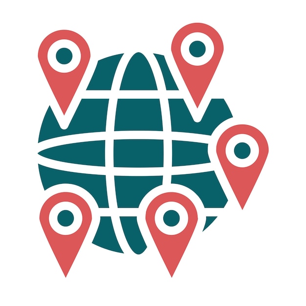 Estilo del icono de ubicación mundial