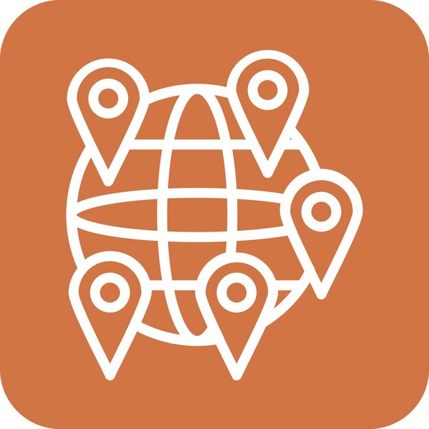 Estilo del icono de ubicación mundial