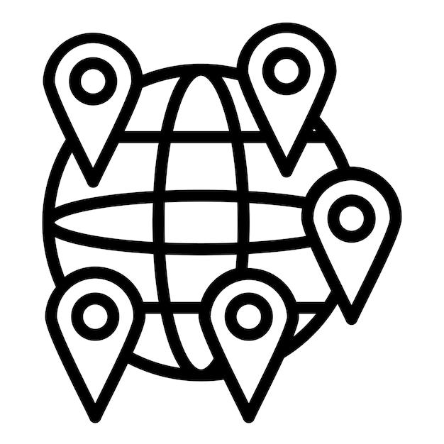 Estilo del icono de ubicación mundial