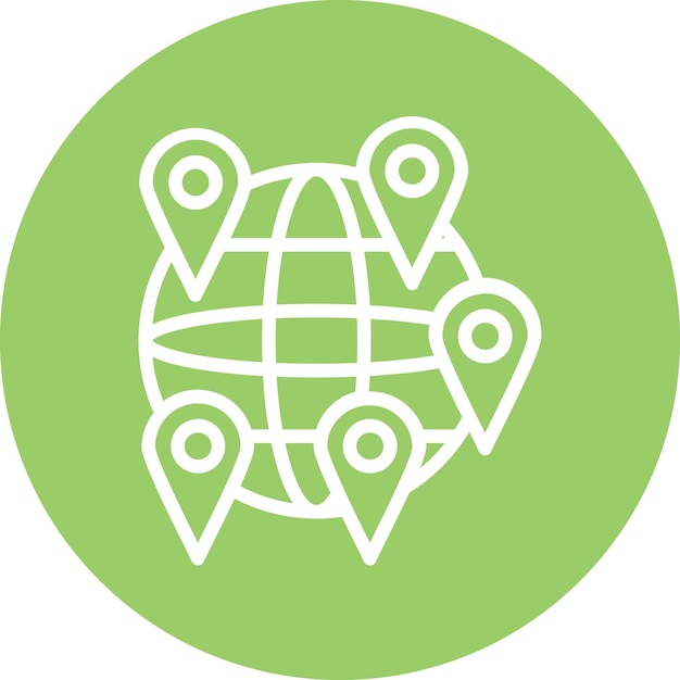 Estilo del icono de ubicación mundial