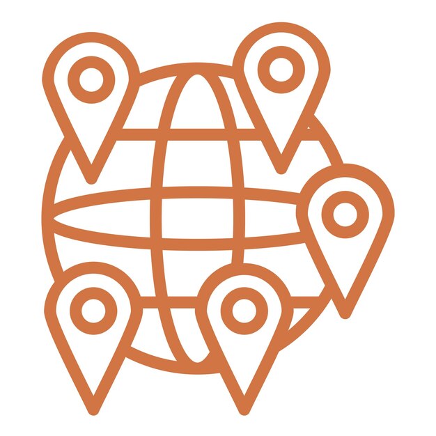 Estilo del icono de ubicación mundial