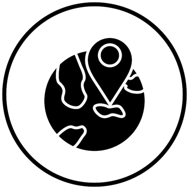 Estilo del icono de ubicación mundial