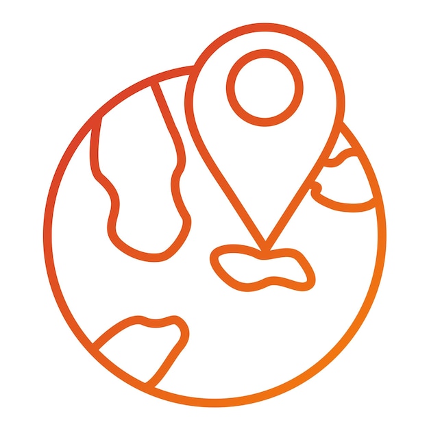 Estilo del icono de ubicación mundial