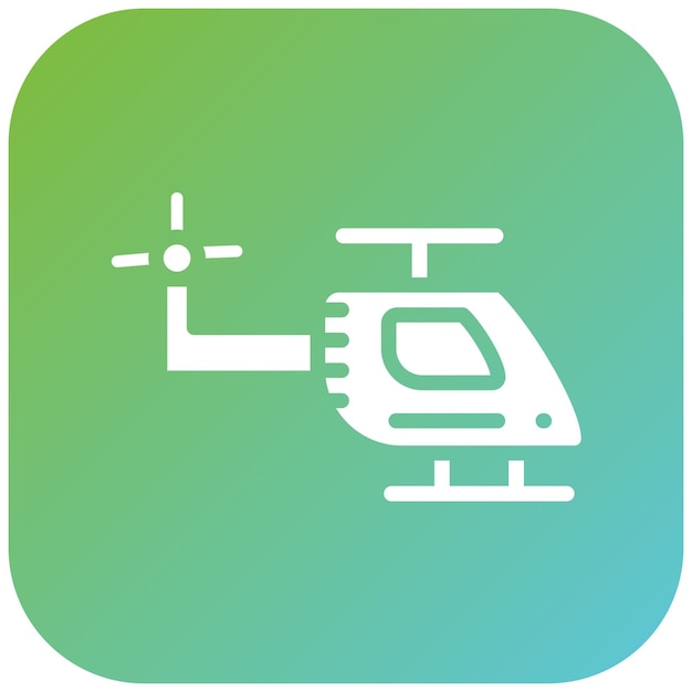 Estilo del icono de la unidad de diseño de aviación vectorial