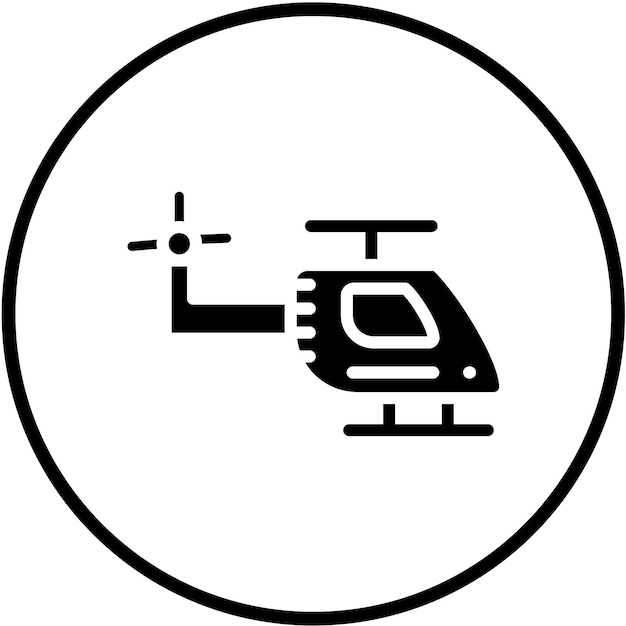 Estilo del icono de la unidad de diseño de aviación vectorial