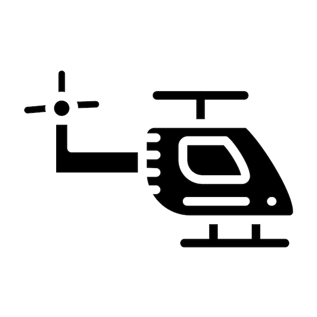 Estilo del icono de la unidad de diseño de aviación vectorial