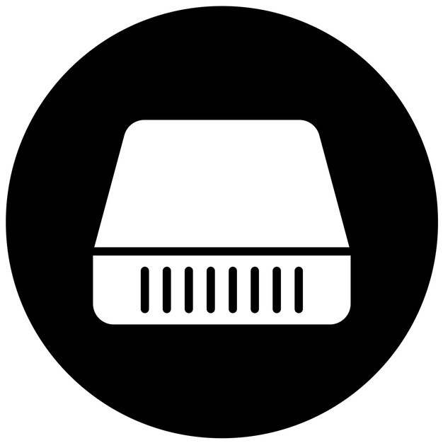 Estilo del icono de la unidad de escritorio de diseño vectorial