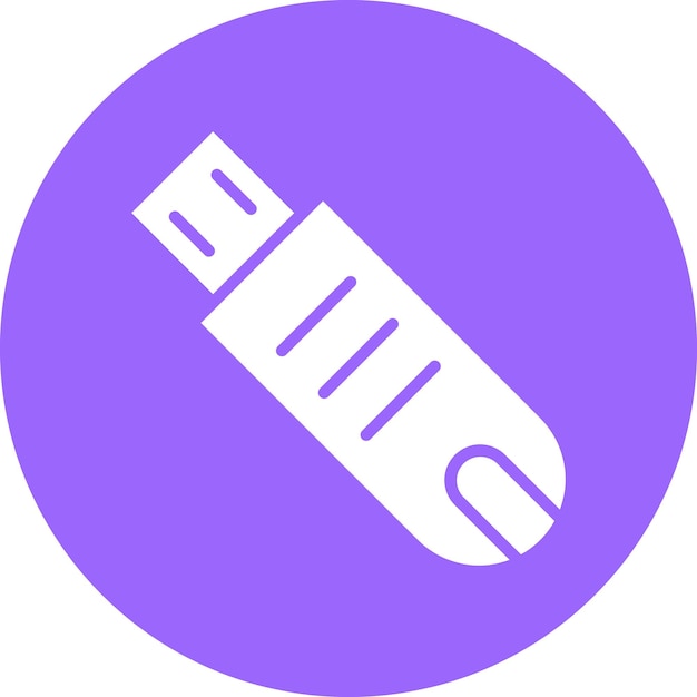 Estilo del icono de la unidad flash de diseño vectorial