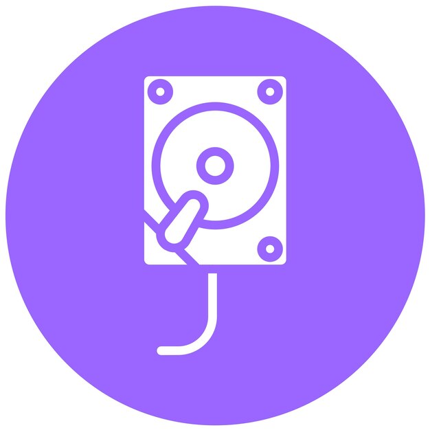 Estilo del icono de la unidad del IDE de diseño vectorial