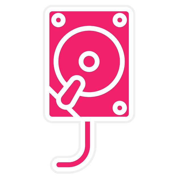 Estilo del icono de la unidad del IDE de diseño vectorial