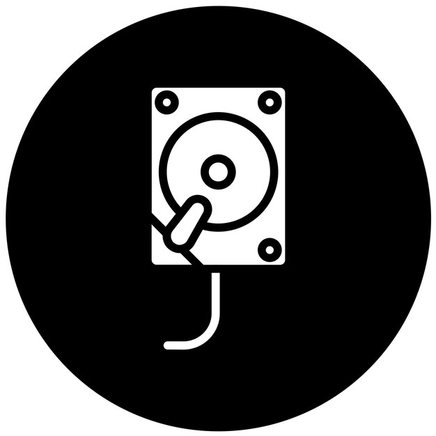 Estilo del icono de la unidad del IDE de diseño vectorial