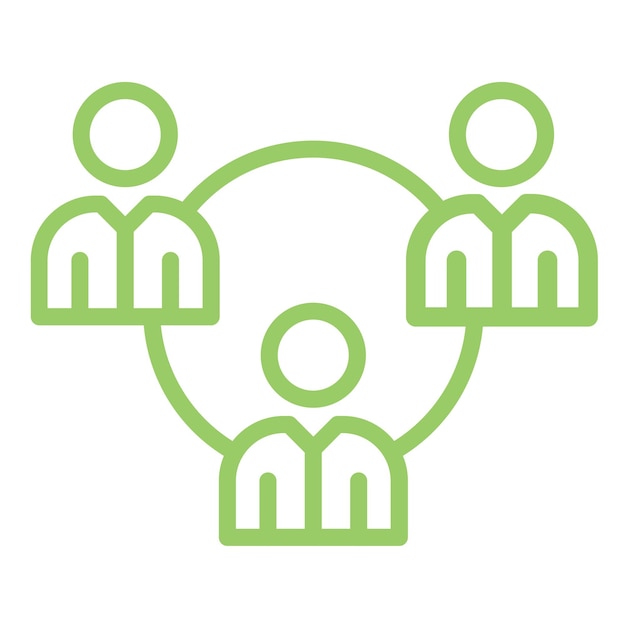 Estilo de icono de la Unión de Diseño Vectorial
