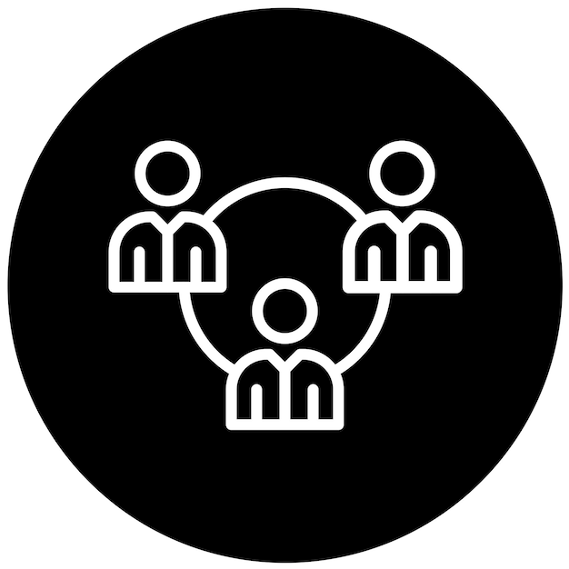 Estilo de icono de la Unión de Diseño Vectorial