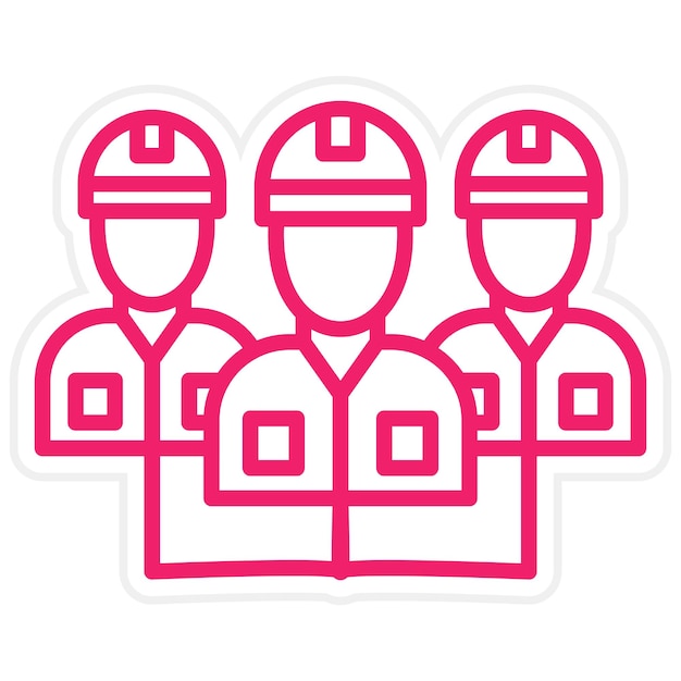 Estilo de icono de la Unión de Diseño Vectorial