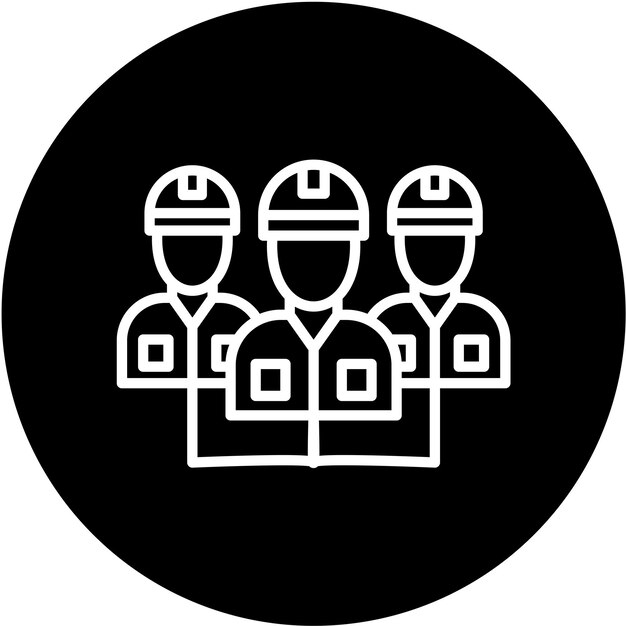 Estilo de icono de la Unión de Diseño Vectorial