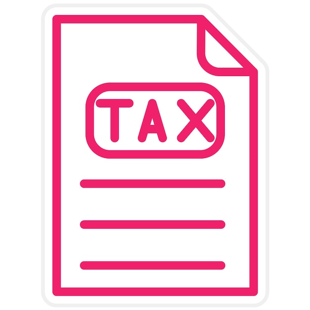 Estilo de icono de unión de impuestos de diseño vectorial