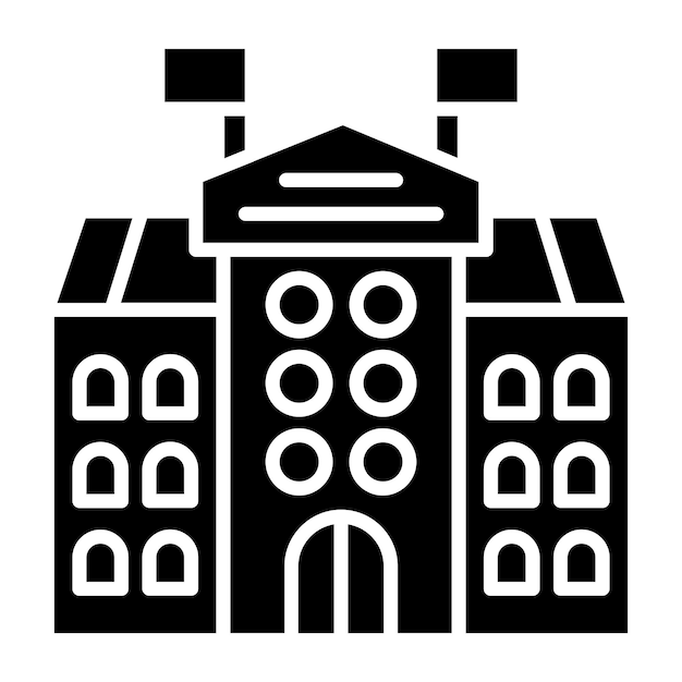 Estilo de icono de la Universidad de Diseño Vectorial