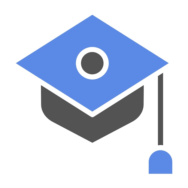 Estilo de icono de la universidad de diseño vectorial