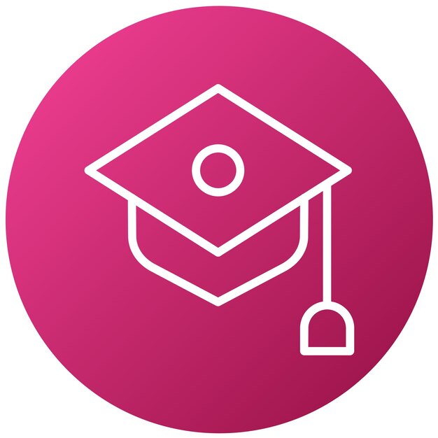Estilo de icono de la universidad de diseño vectorial