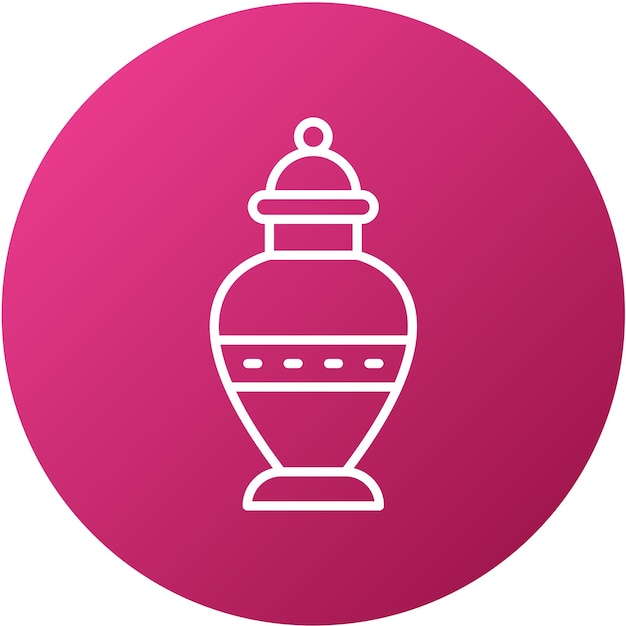Estilo del icono de la urna de diseño vectorial