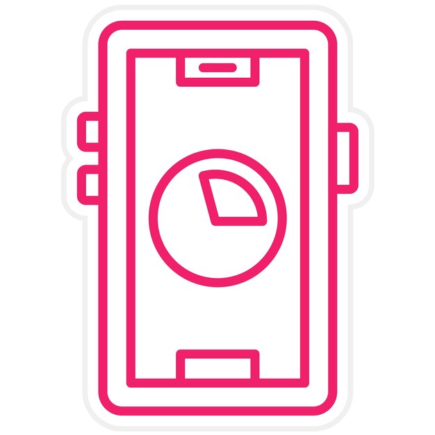 Estilo del icono de uso de los datos de diseño vectorial