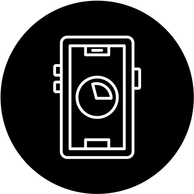 Estilo del icono de uso de los datos de diseño vectorial