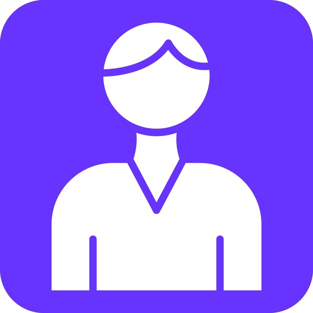 Estilo de icono de usuario de diseño vectorial