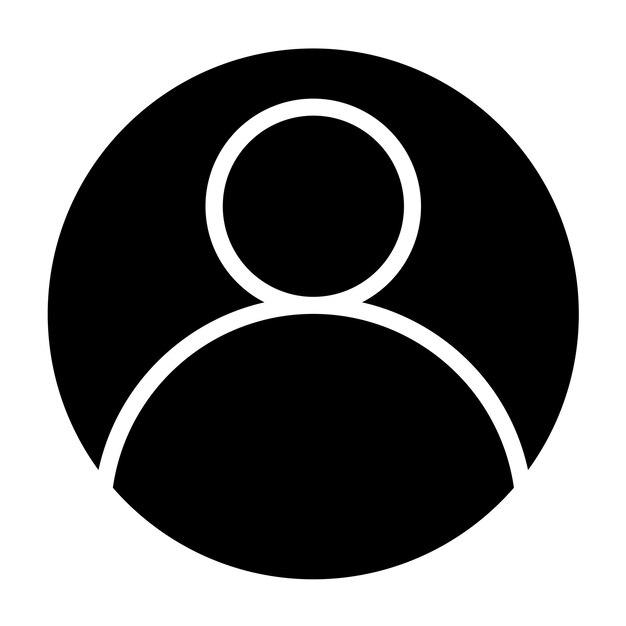Estilo de icono de usuario de diseño vectorial