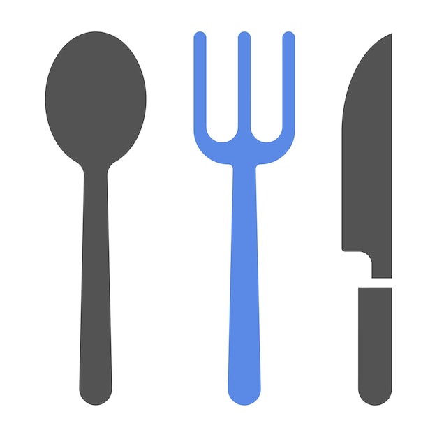 Estilo de icono de utensilios de cocina de diseño vectorial