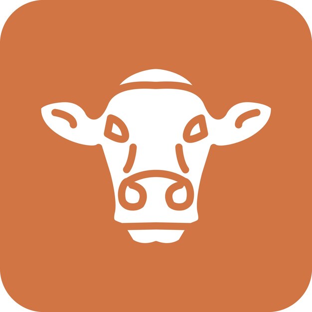 Estilo del icono de la vaca