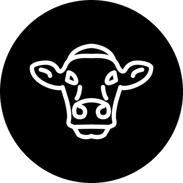 Estilo del icono de la vaca