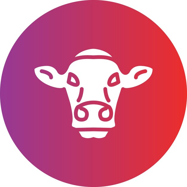 Estilo del icono de la vaca