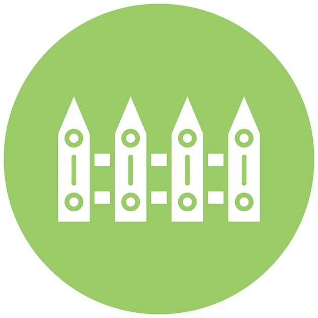 Estilo del icono de la valla de diseño vectorial
