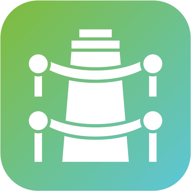 Estilo del icono de la valla de diseño vectorial