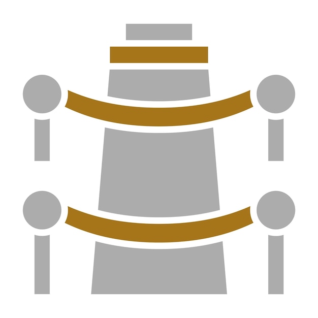 Estilo del icono de la valla de diseño vectorial