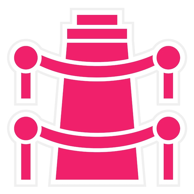 Estilo del icono de la valla de diseño vectorial