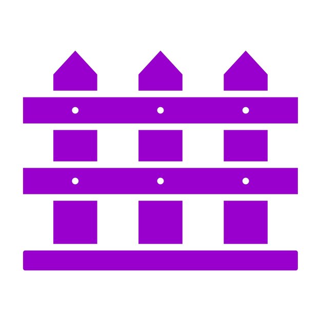 Estilo del icono de la valla de diseño vectorial