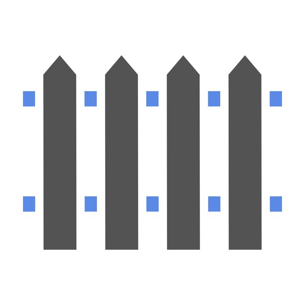 Estilo del icono de la valla de diseño vectorial