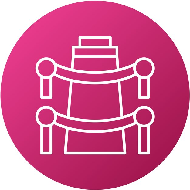 Estilo del icono de la valla de diseño vectorial
