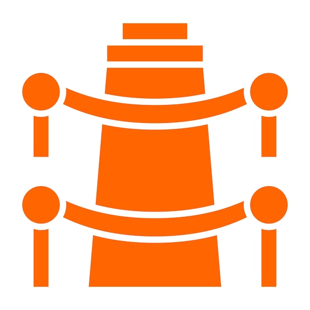 Estilo del icono de la valla de diseño vectorial