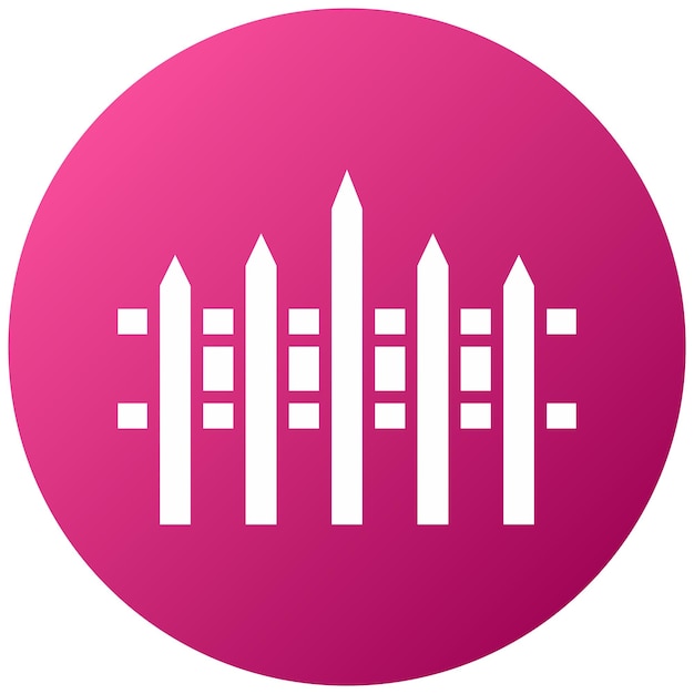 Estilo del icono de la valla de diseño vectorial