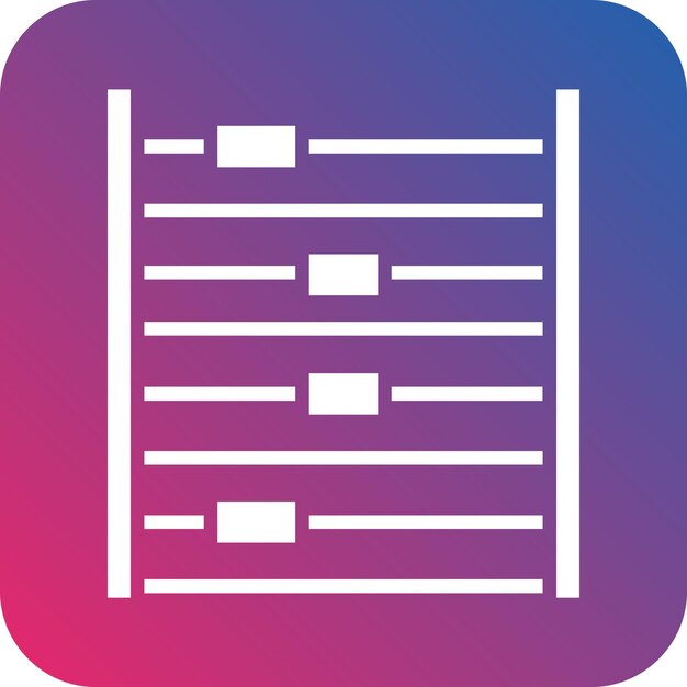 Estilo del icono de la valla eléctrica de diseño vectorial