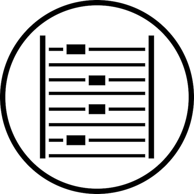 Estilo del icono de la valla eléctrica de diseño vectorial