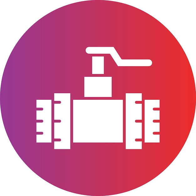 Estilo del icono de la válvula de diseño vectorial