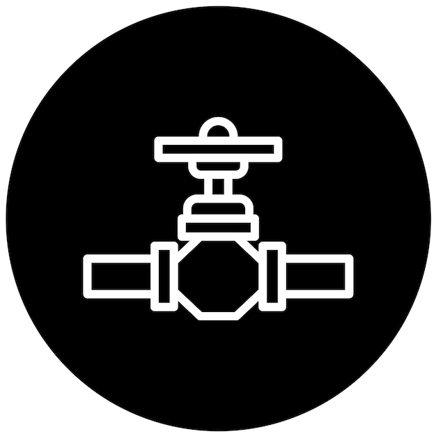 Estilo del icono de la válvula de diseño vectorial