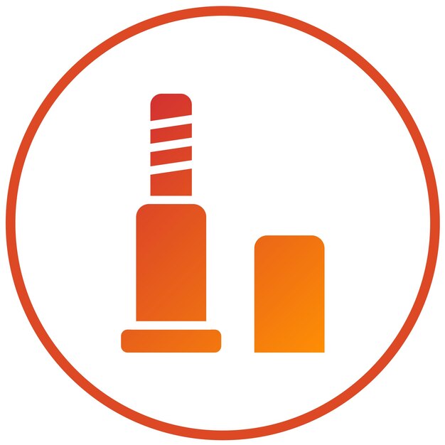 Estilo del icono de la válvula de neumático de diseño vectorial