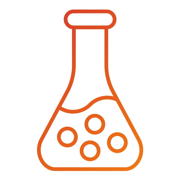 Estilo del icono del vaso de diseño vectorial